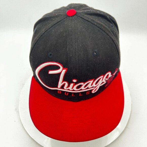 Chicago Bulls New Era Fits Hardwood Classic NBA Black Red Snapback Hat - Picture 2 of 13